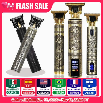 Affordable T9 Cordless Hair Clippers for Men - Compact & Quiet Grooming Tool AliExpress