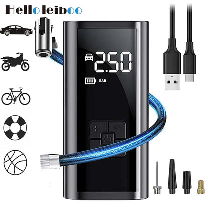 LEIBOO Portable Air Compressor for Car Tires Fast Air Pump Tire