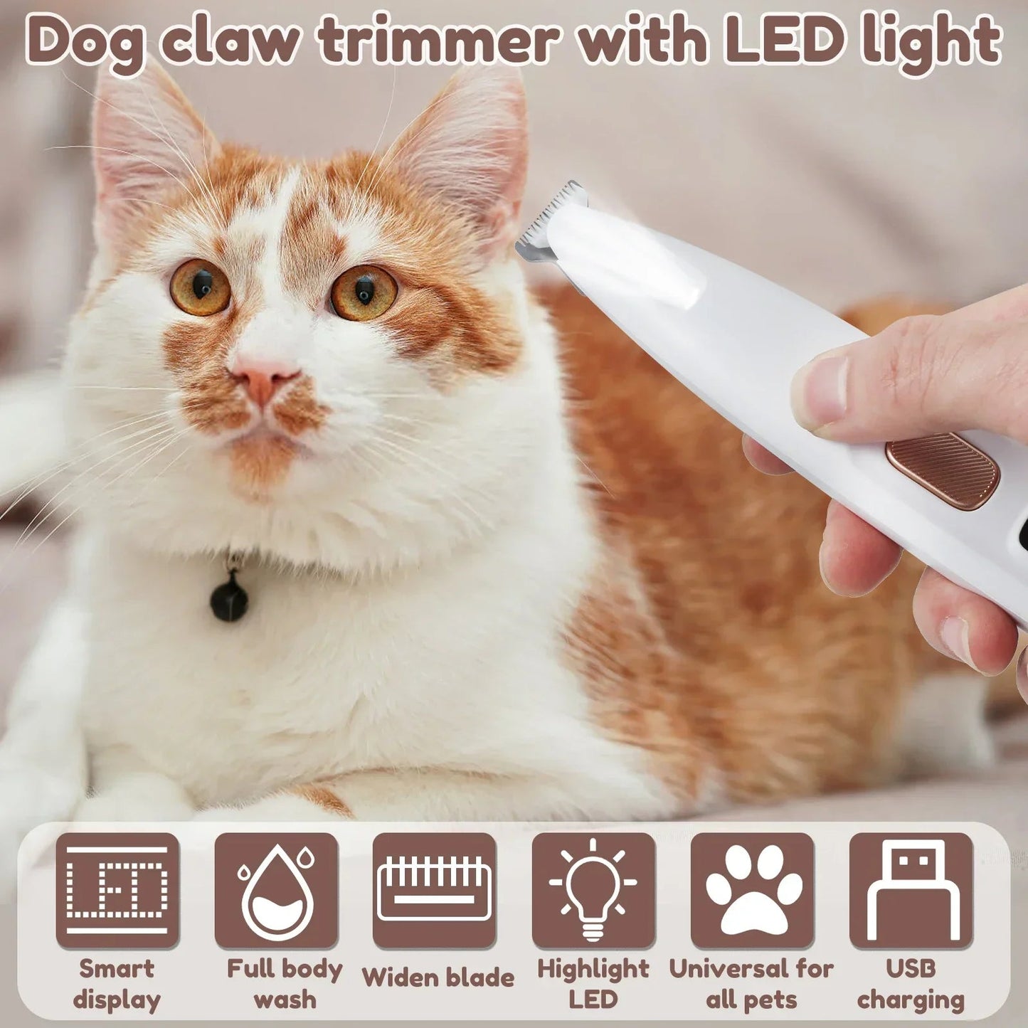 Pawfect Trim: LED Light Paw Trimmer for Precision & Comfort daidaidog Store