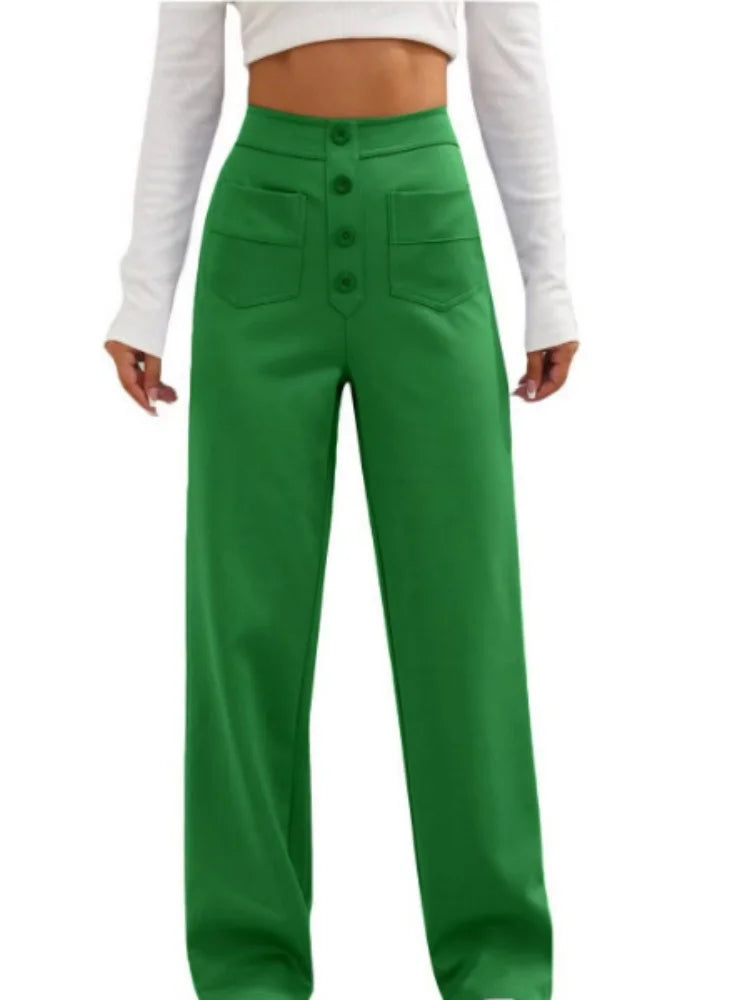 FlexCurve™ High-Waist Pants ✨ — Stretchy Comfort, Slim Fit