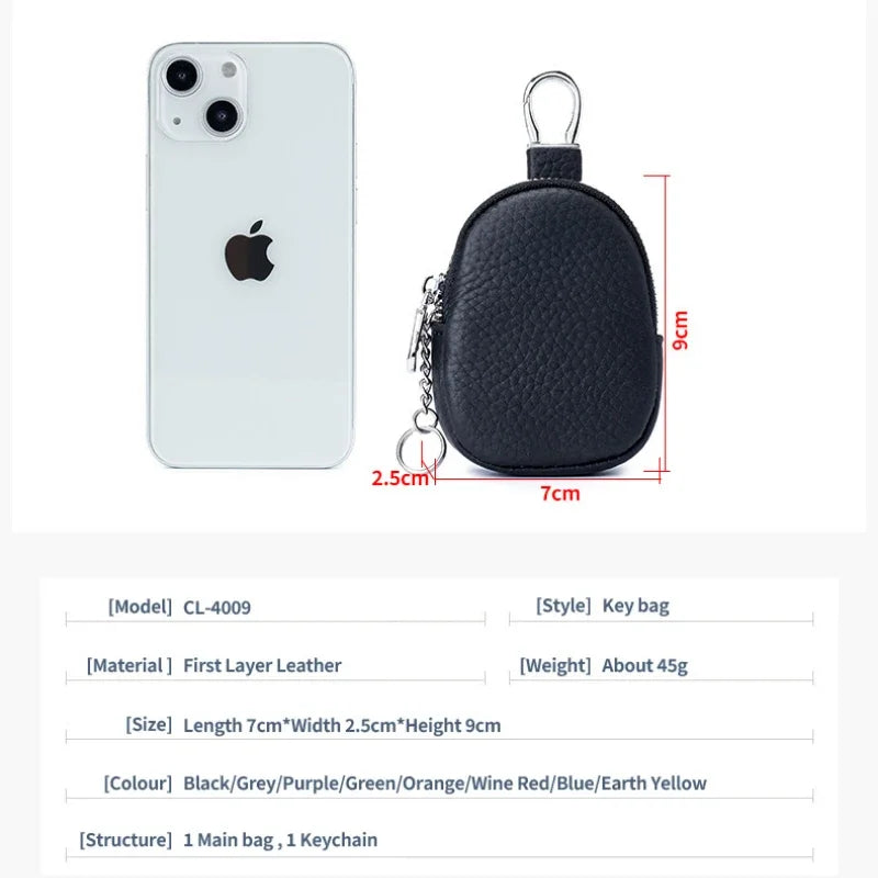 Xajzpa  New Leather Coin Purse Small Women Change Wallet Personalize Mini Key Ring Pouch earphone Storage Bag girls Gift cicicuff Official Store