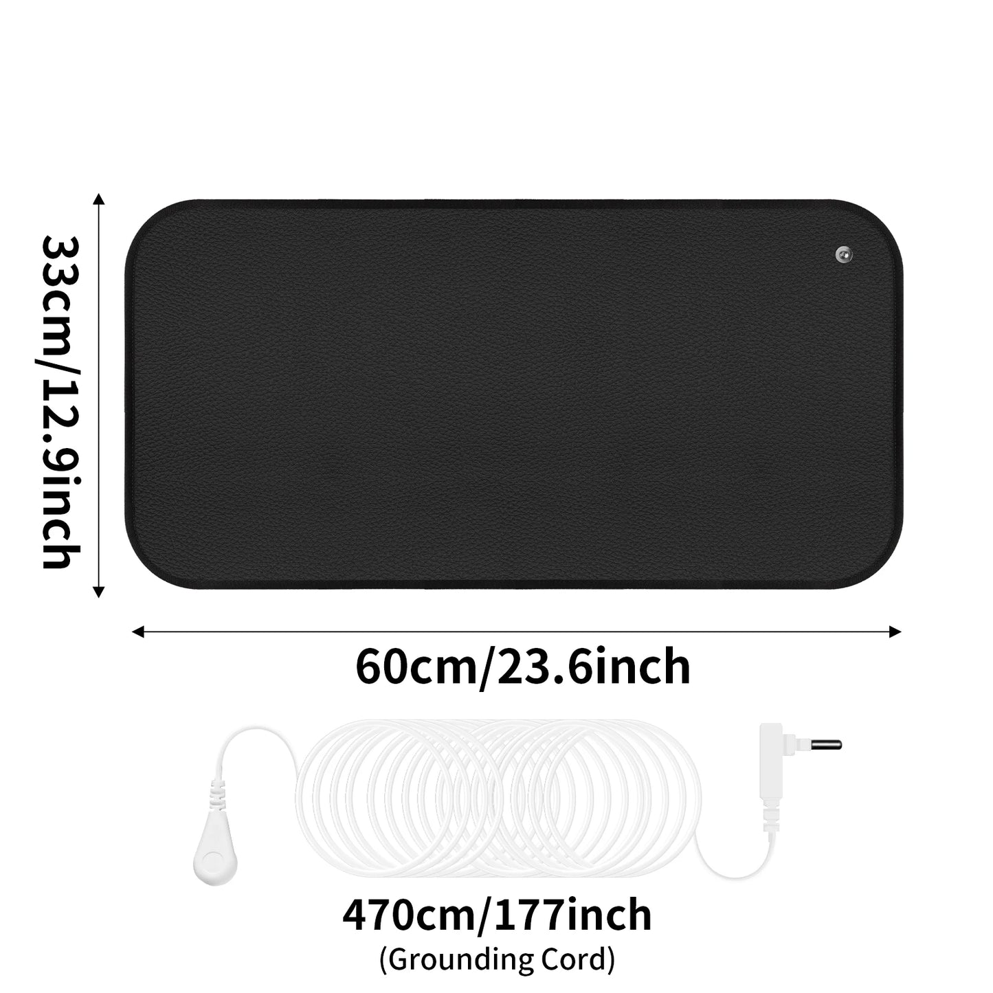 Grounding Mat for Sleep Energy Pain Relief Inflammation Balance Wellness Earth Connected Therapy for Grounding Conductive Rug