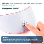 7 Colors LED Facial Mask with Neck Red Light Therapy Mask – Skin Tightening, Lifting & Anti-Aging foreverlily Official Store