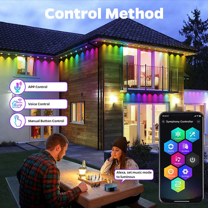 Weather-Proof Wonder: Smart RGBIC Lights for Stunning Outdoor Scenes! Shop1103803381 Store