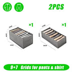 Closets Clothes Organizer Pants Jeans Storage Box Cabinet Organizer