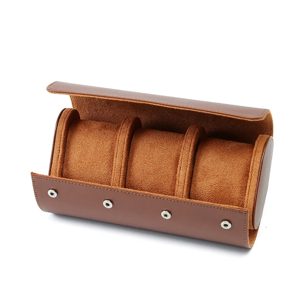 WatchGuard™ Vintage Roll Case 🛡️⌚ Protect Every Timepiece