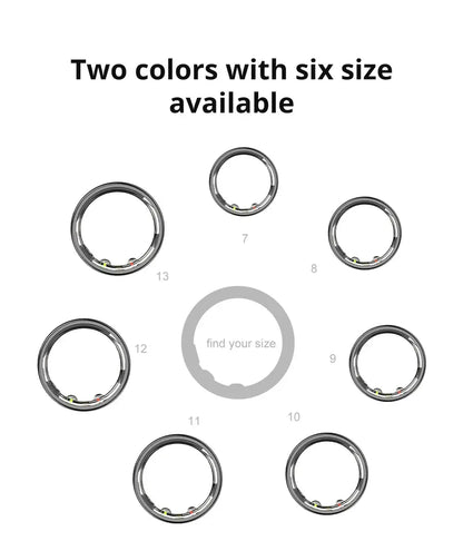 COLMI R10 Smart Ring with Charging Case for Men Women, Health and Sleep Monitor, 5ATM Waterproof, Multi-sport Mode Shop1103572318 Store