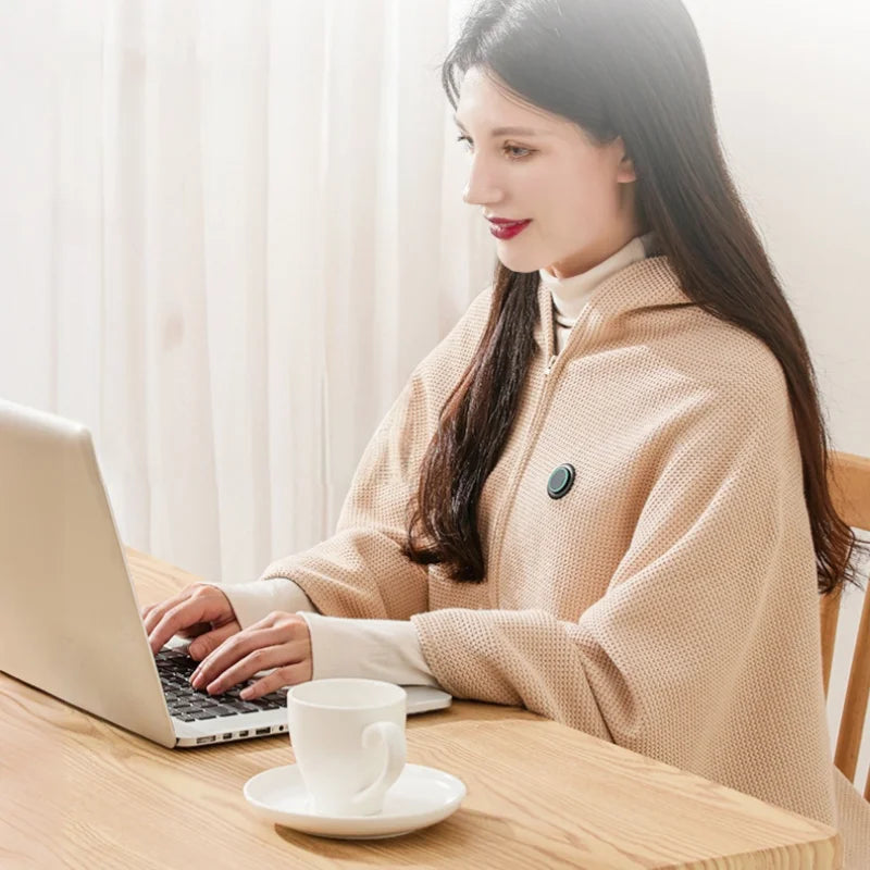 Cozy Comfort: Portable USB Heated Blanket Shawl for On-the-Go Warmth DD-Home Store