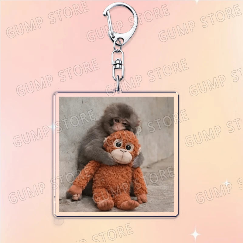 HugMonkey™ 3D Keychain 🐒💖 — Cute Clip-On Companion
