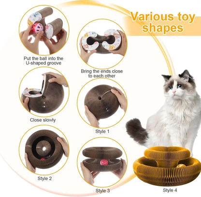 Magic Organ Cat Toy Cats Scratcher Scratch Board Round Corrugated AliExpress
