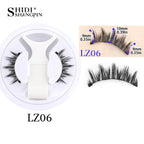 1 Pair Reusable Magnetic Eyelashes Tweezers Set Faux Mink Lashes Handmade 3D Natural False Eyelashes and Magnetic Tweezers Set