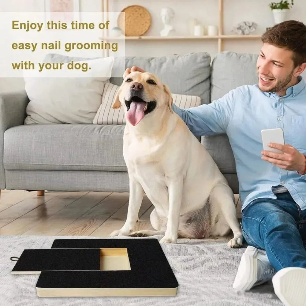 PawTrim™ Scratch Board 🐶✨ — Easy Nail Care with Treat Rewards
