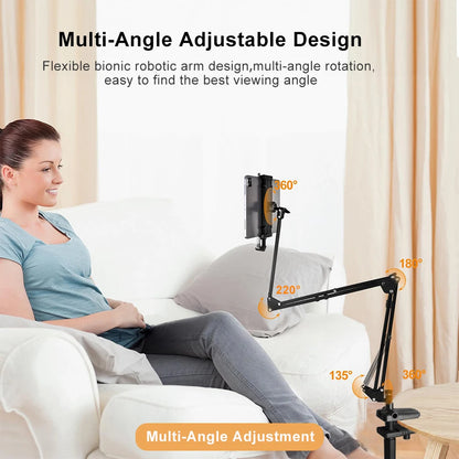 Hands-Free Bed Phone Mount – Adjustable Arm for Perfect Viewing!