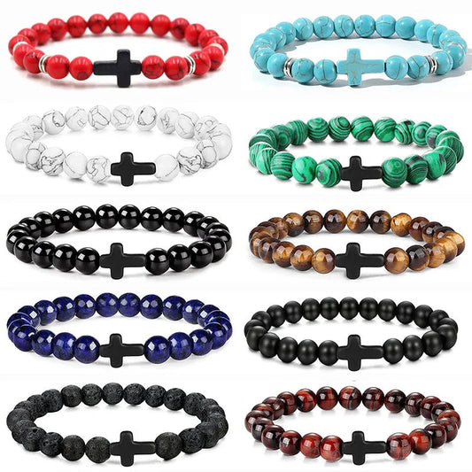 Men's Prayer Onyx Meditation Beads Bracelets Stone's Store