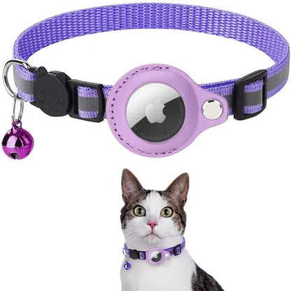 Reflective Airtag Case Collar for Cats and Dogs Yellow Pandora
