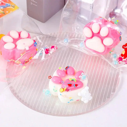 Cartoon Cat Paw Squishy Squeeze Toy Soft Mochi Toys Cute Slow Rebound AliExpress