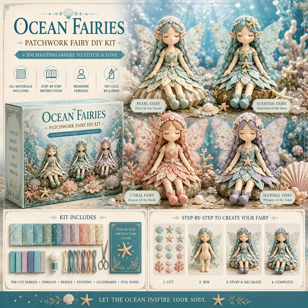 FairyStitch™ DIY Kit 🧚✨ — Create Magical Patchwork Art