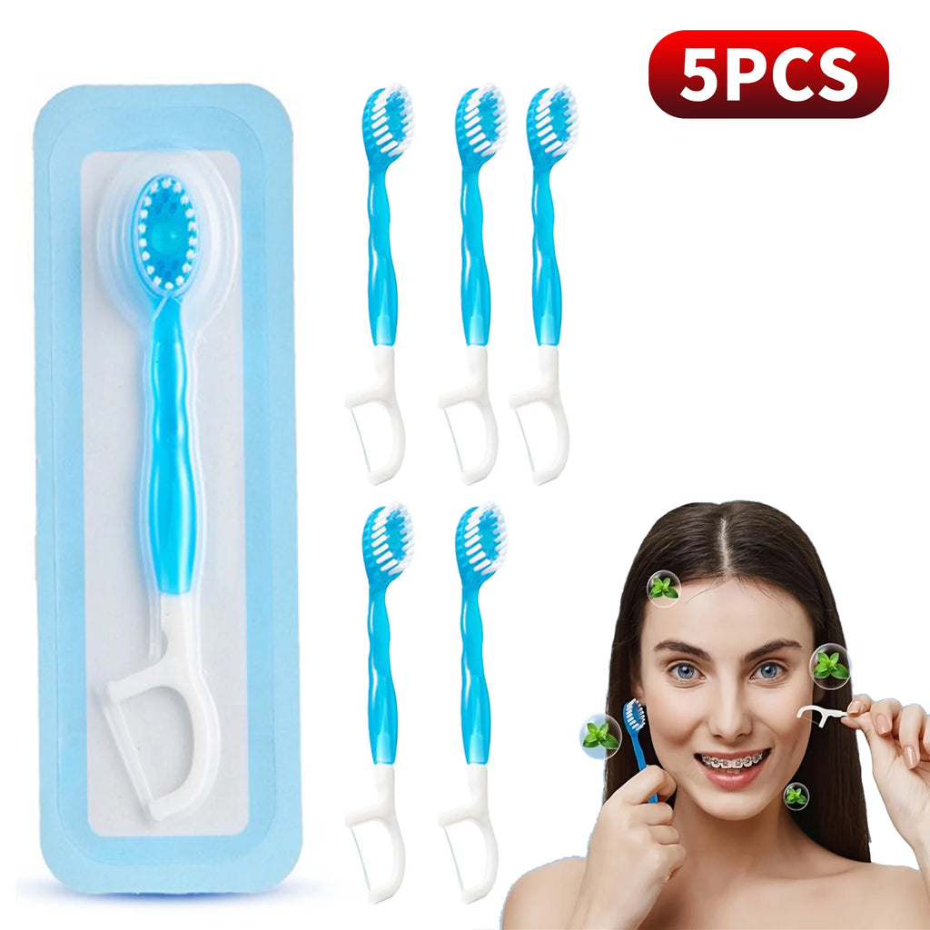 FreshFix 5-in-1 – Brush, Floss & Scrape Anywhere!