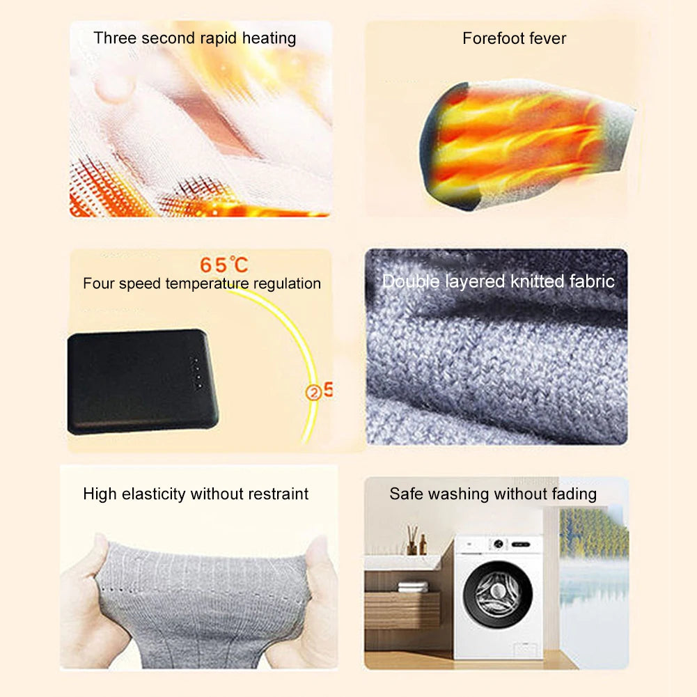 HeatStep™ Rechargeable Heated Socks 🔥🧦