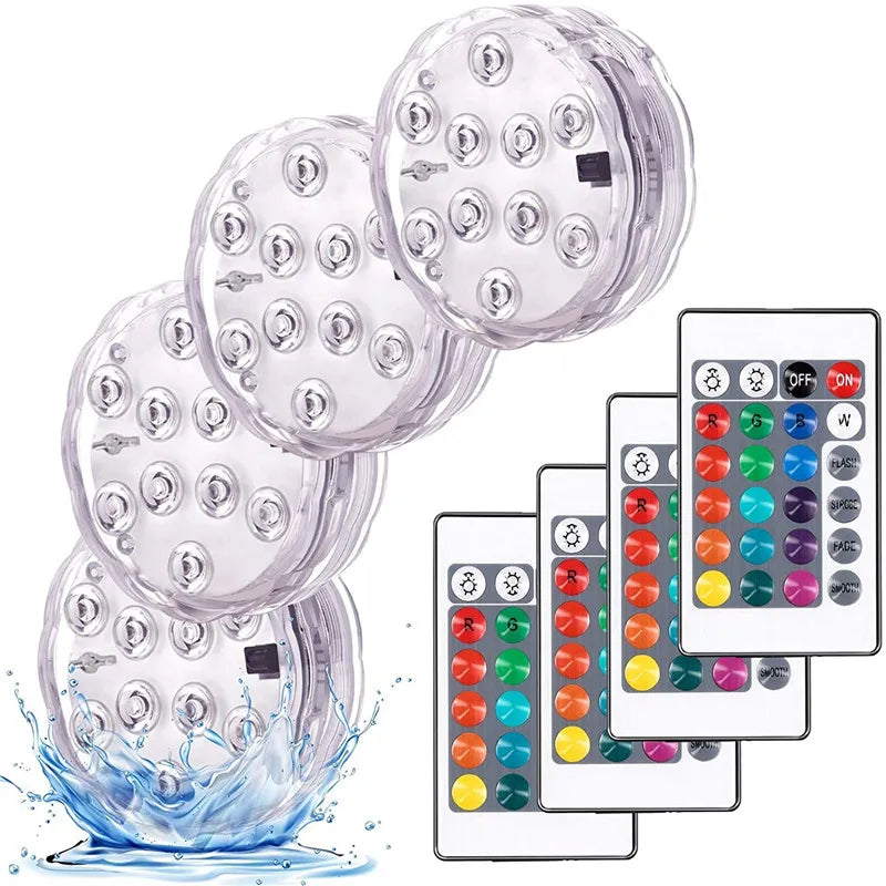 Glow Your Pool: Submersible LED Lights with RF Remote