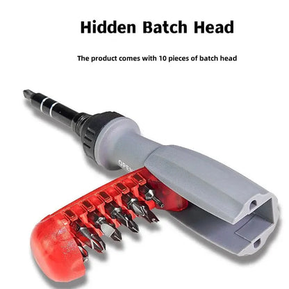 1pc 11 In 1 Ratcheting Multitool Screwdriver Multi-functional Magnetic Screwdriver Professional Angle Screwdriver Repair Tool AE Global Hand Tools Store