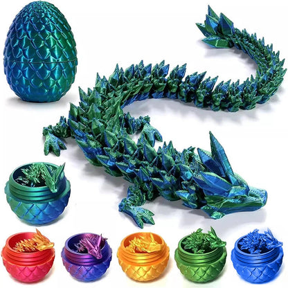 FlexiCrystal Dragon: 3D-Printed Magic in Motion Creatinglife Store