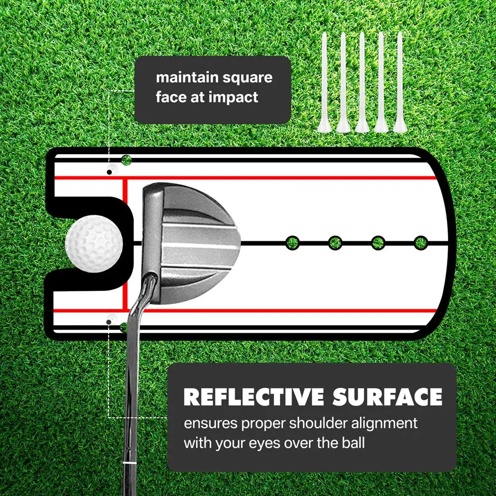 Golf Putting Practice Mirror Putting Mirror Alignment Training Aid Golf Practice Putter Mirror Eye Line Yeahmart Bigwholesale Store