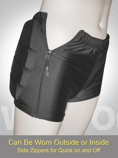AVIVOR Padded Figure Skating Shorts Crash Butt Pads for Hips Tailbone Unisex Ice Sports