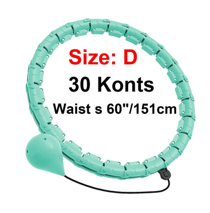 Weighted Hula Hoop Weight Loss 2 in 1 Adjustable with Detachable Knots Jojonice Sport Store