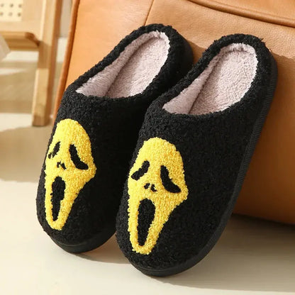 Cozy Halloween House Shoes Halloween Style Winter Cotton Slippers with