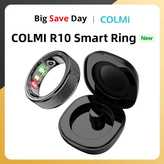 COLMI R10 Smart Ring with Charging Case for Men Women, Health and Sleep Monitor, 5ATM Waterproof, Multi-sport Mode Shop1103572318 Store