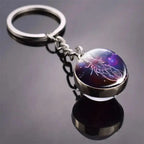 12 Constellation Keychain with Luminous Time Stone Pendant - Creative Fashion Accessory Gift Shop1103314747 Store