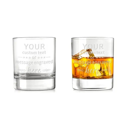 Personalized Whiskey Glass Groomsmen Gifts Custom Logo Text Whiskey