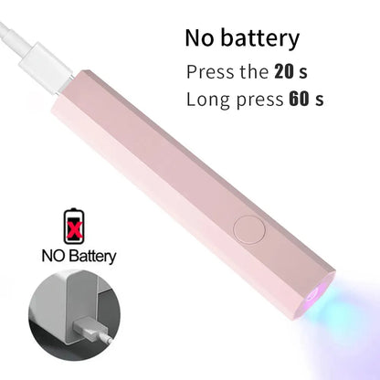 YIKOOLIN Mini Nail Lamp with LED Display Portable Mini UV Light for Gel Nails with 2 Timers Fast Charging Small UV Light YIKOOLIN Official Store