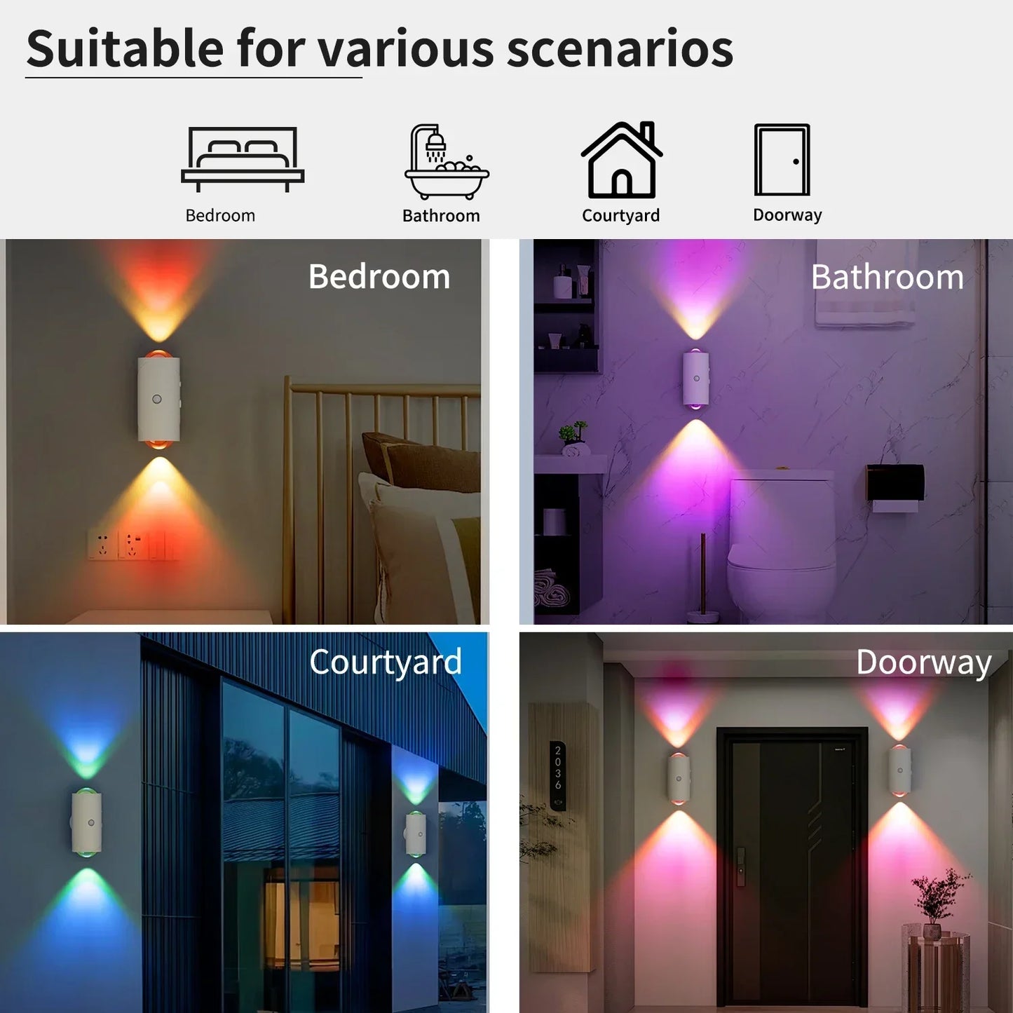 GlowSense™ Motion Light 🌈 — 7-Color Smart Wireless Glow