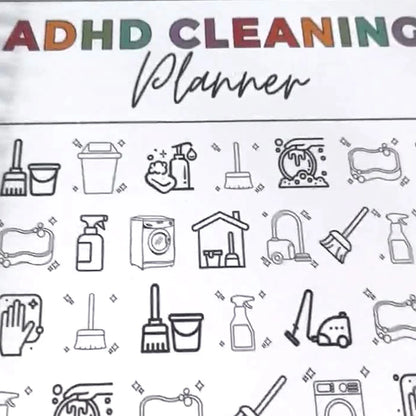 Tidy Mind: ADHD Cleaning Planner Notebook