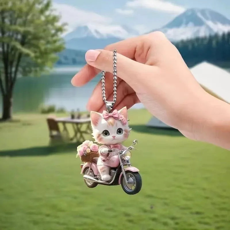 Creative Dog Backpack Keychain Pendant