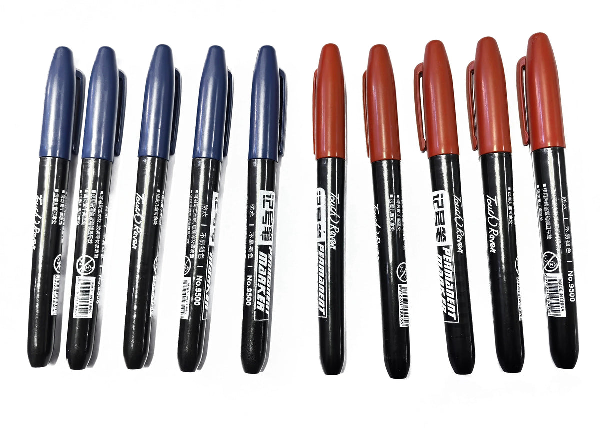 Permanent Marker Pen Manga Drawing Markers Black Blue Red Waterproof Ink Sketch Pens Stationery Art School Supplies Tiptop Co., LTD.