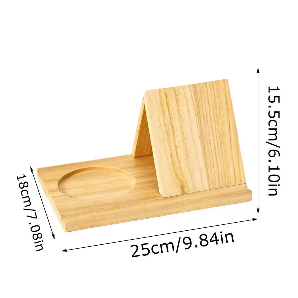 ReadEase™ Wooden Book Stand 📚 — Hands-Free Comfort & Style