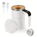 Taza magnética autoagitadora automática con pantalla LCD, taza mezcladora de café, leche, jugo, recargable por USB, tazas térmicas inteligentes
