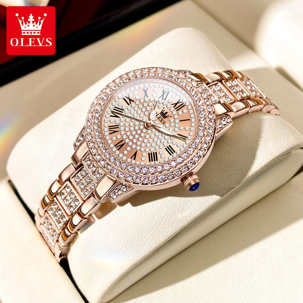 Diamond Éclat - Luxe Roman Dial Quartz Watch South Bay Evans General Store