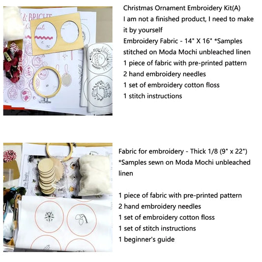 Cozy Christmas Embroidery Kit – Handmade Charm for Your Tree!