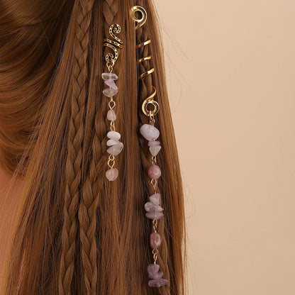 StoneCharm™ Hair Ring 💎 — Natural Beauty, Boho Vibes