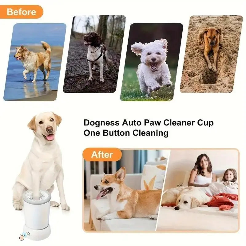 Pet Feet Washer Electrical Pet Paw Cleaner Automatic Pet Foot Cleaning Cup Portable Quick Low Noise Dog Cat Paw Cleaner High Quality Houseware Store
