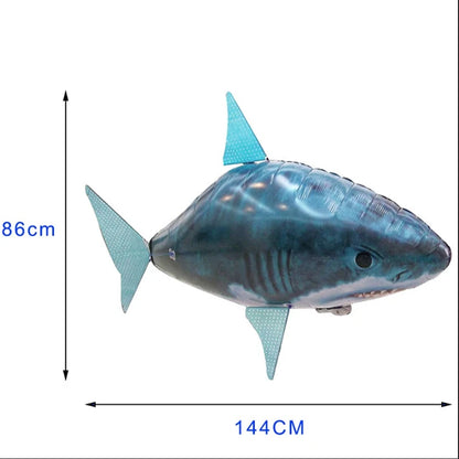 Inflatable Remote Control Shark Toys Air Swimming RC Animal Radio Fly Balloons Clown Fish Animals Novel Toy For Children Boys
