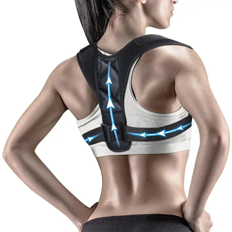 Back Posture Correction Belt Hunchback Corrector Adult Men and Women Sitting Posture Correction Belt Shoulder Straight Back Stone's Store