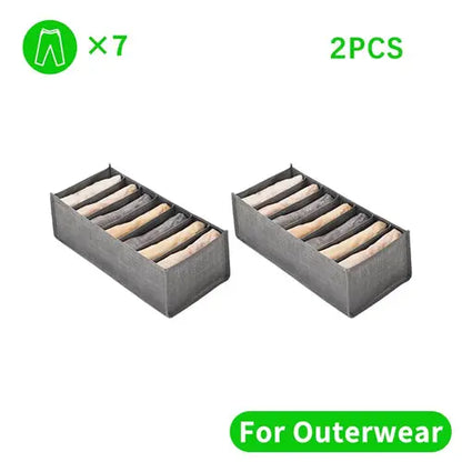 Organizador de ropa para armarios, pantalones, vaqueros, caja de almacenamiento, organizador de armario