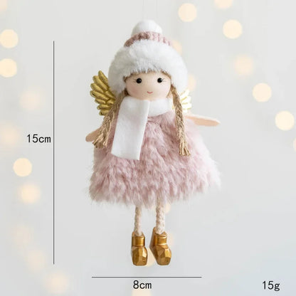 Girl With Plush Deer Antlers Christmas Tree Ornament Shop1104342847 Store