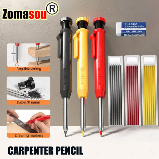 PrecisionMark Carpenter Pencil: Sharp Lines, Every Time! Zomasou Factory Store