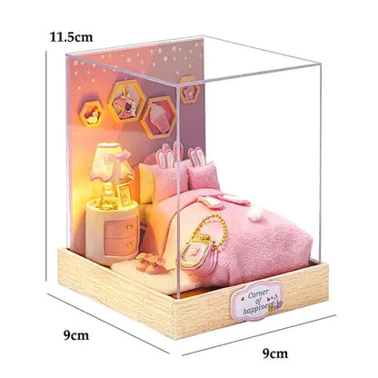 Mini Doll House Kit DIY Flower House Handmade 3D Puzzle Assembly AliExpress